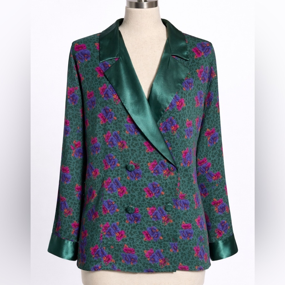 Vintage Victoria's Secret sleep shirt, lingerie, pajamas. Jewel tones. L